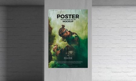 Poster-on-Concrete-Pillar-Mockup