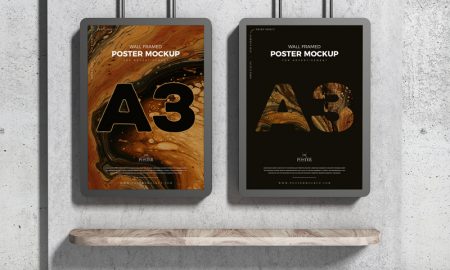 A3-Advertising-Wall-Framed-Poster-Mockup