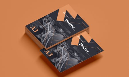 Premium-A3-Stack-of-Poster-Mockup