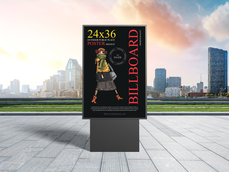 Outdoor-Public-Place-24x36-Billboard-Poster-Mockup