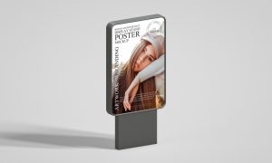 Brand-Advertisement-Display-Stand-Poster-Mockup