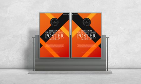 Premium-Advertising-Stand-Poster-Mockup