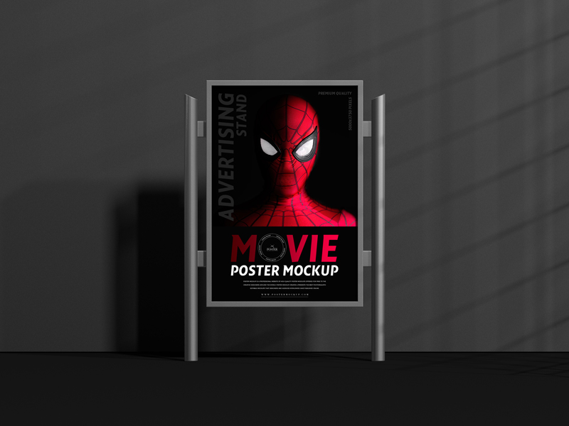 Advertising-Stand-Movie-Poster-Mockup