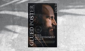 Wall-Advertisement-Glued-Poster-Mockup