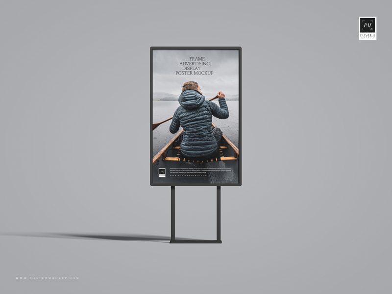Free-Frame-Advertising-Display-Poster-Mockup