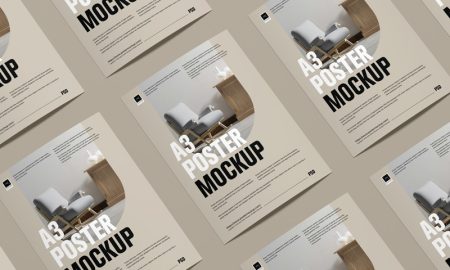 Free-Modern-Grid-Curved-A3-Poster-Mockup-2